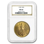 1928 $20 St Gaudens Gold Double Eagle MS-66 NGC