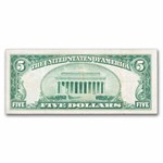1928 (4-Cleveland) $5.00 FRN VF (Fr#1950-D)