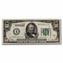 1928 (4-Cleveland) $50 FRN Fine (Fr#2100-D)