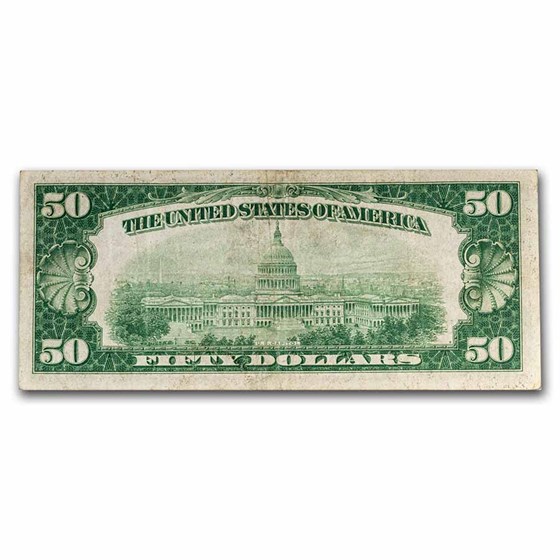 1928 (4-Cleveland) $50 FRN Fine 1928 (4-Cleveland) $50 FRN Fine