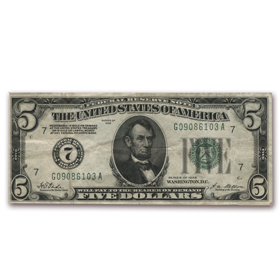 1928 $5.00 FRN Choice VF 1928 $5.00 FRN Choice VF