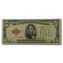 1928 $5.00 U.S. Note Red Seal Fine (Fr#1525)