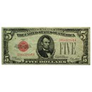 1928 $5.00 U.S. Note Red Seal VF (Fr#1525)