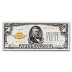 1928 $50 Gold Certificate AU (Fr#2404)