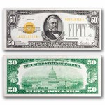 1928 $50 Gold Certificate CU (Fr#2404)