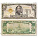 1928 $50 Gold Certificate Fine (Fr#2404)