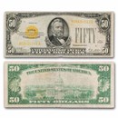 1928 $50 Gold Certificate Fine/VF (Fr#2404)