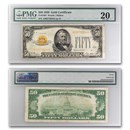 1928 $50 Gold Certificate VF-20 PMG (Fr#2404)