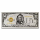 1928 $50 Gold Certificate VF (Fr#2404) Details