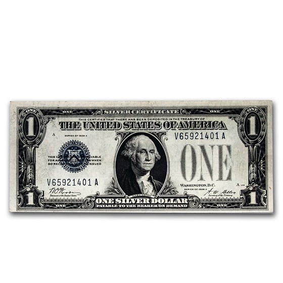 1928-A $1.00 Silver Certificate AU (Fr#1601) 1928-A $1.00 Silver Certificate AU (Fr#1601)