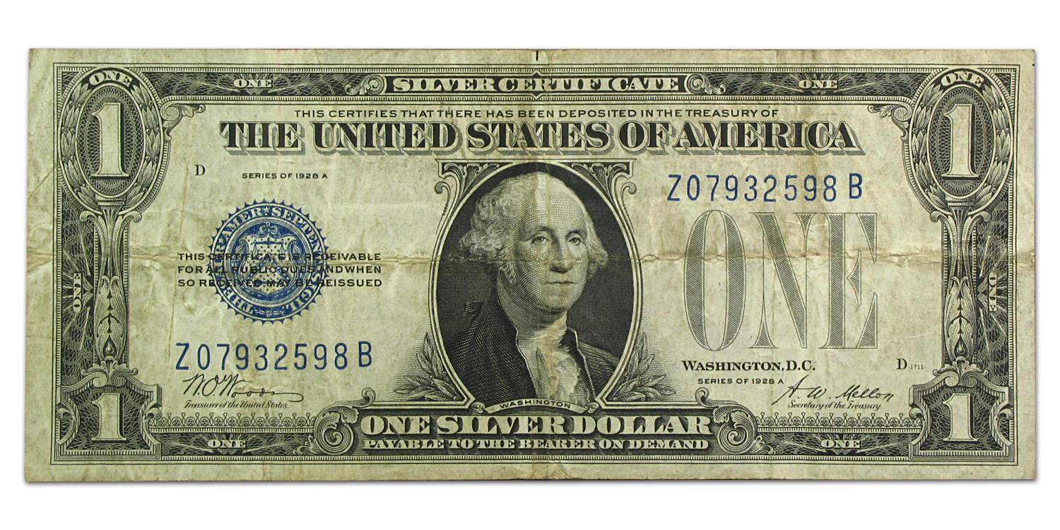 Buy 1928-A $1.00 Silver Certificate (Experimental Z-B block) | APMEX
