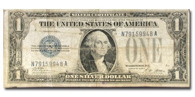 1928-A $1.00 Silver Certificates AG (Fr#1601)