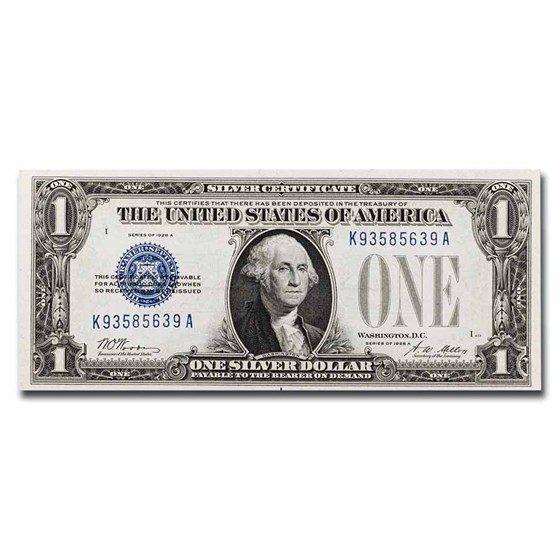 1928-A $1.00 Silver Certificates CCU (Fr#1601) 1928-A $1.00 Silver Certificates CCU (Fr#1601)