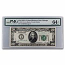 1928-A (7-Chicago) $20 FRN CH CU-64 EPQ PMG (Fr#2051-G)