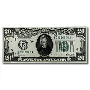 1928-A (F-Atlanta) $20 FRN AU 1928-A (F-Atlanta) $20 FRN AU
