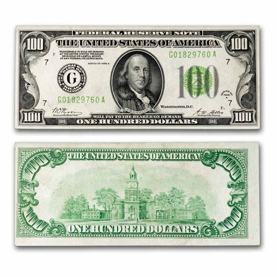 1928-A (G-Chicago) $100 FRN CH AU (Fr#2151-G)