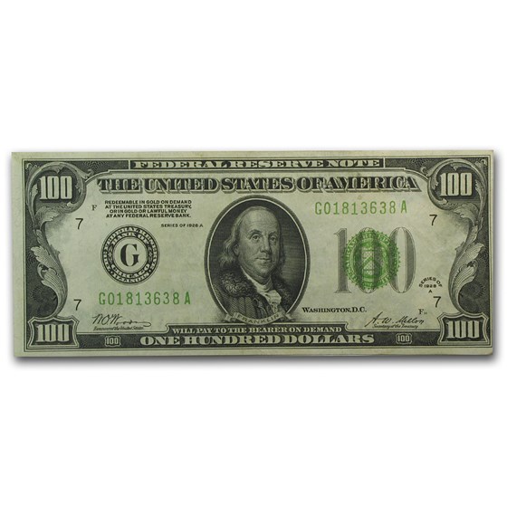 1928-A (G-Chicago) $100 FRN XF 1928-A (G-Chicago) $100 FRN XF