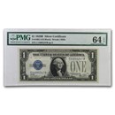 1928-B $1.00 Silver Certificate CU-64 EPQ PMG (Fr#1602)
