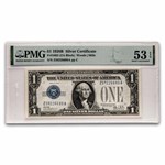 1928-B $1.00 Silver Certificates AU-53 EPQ PMG (Fr#1602)
