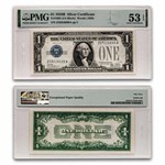 1928-B $1.00 Silver Certificates AU-53 EPQ PMG (Fr#1602)