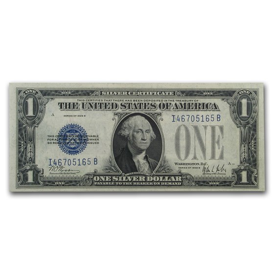 1928-B $1.00 Silver Certificates AU (Fr#1602) 1928-B $1.00 Silver Certificates AU (Fr#1602)