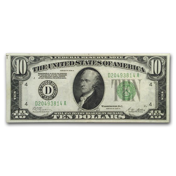 1928-B (D-Cleveland) $10 FRN XF 1928-B (D-Cleveland) $10 FRN XF