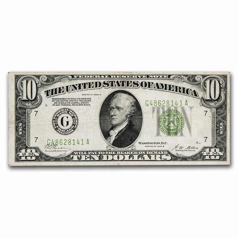 1928-B (G-Chicago) $10 FRN VF (Fr#2002-G)