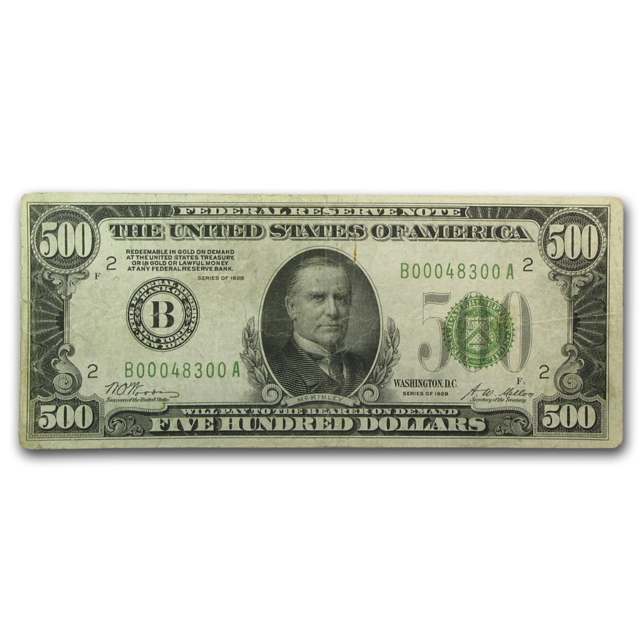 1928 (B-New York) $500 FRN VF (Fr#2200-B)