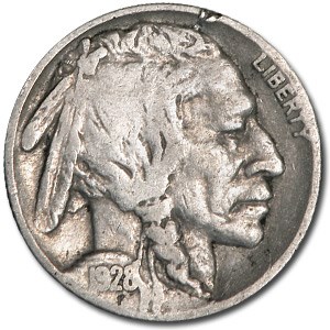1928 Buffalo Nickel Good+ 1928 Buffalo Nickel Good+