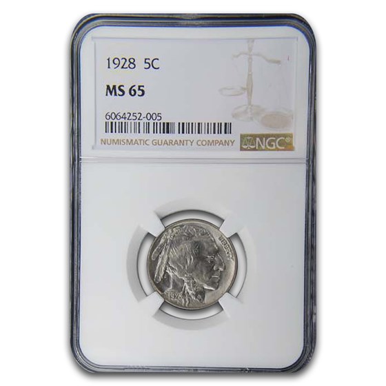 1928 Buffalo Nickel MS-65 NGC 1928 Buffalo Nickel MS-65 NGC