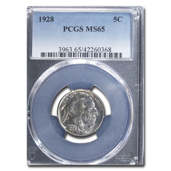 1928 Buffalo Nickel MS-65 PCGS 1928 Buffalo Nickel MS-65 PCGS