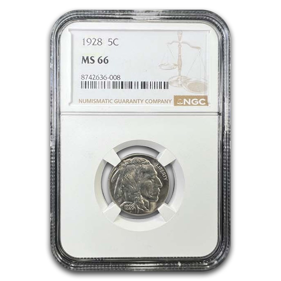 1928 Buffalo Nickel MS-66 NGC