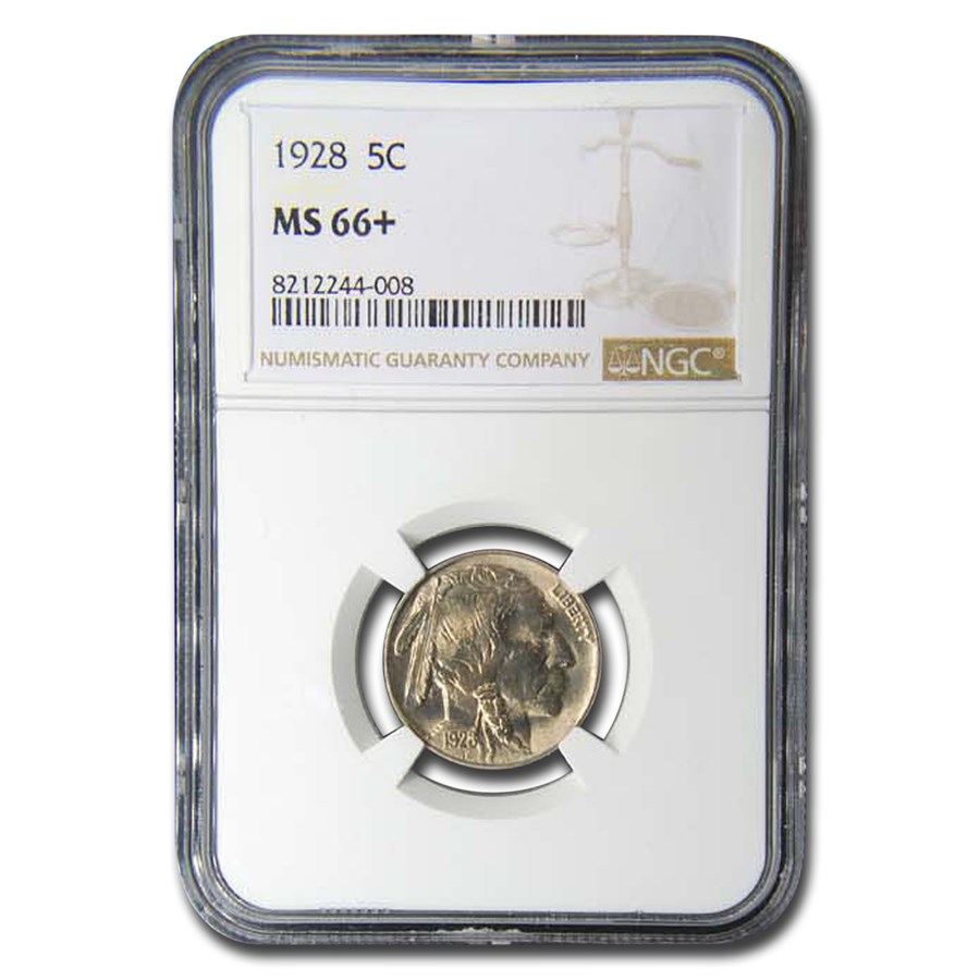 1928 Buffalo Nickel MS-66+ NGC