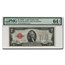 1928-C $2.00 U.S. Note Red Seal CU-64 EPQ PMG (Fr#1504)