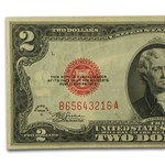 1928-C $2.00 U.S. Note Red Seal VF (Fr#1504)