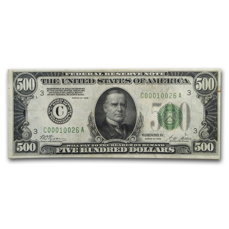 1928 (C-Philadelphia) $500 FRN VF (Fr#2200-C)