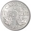 1928 Canada 5 Cents George V AU