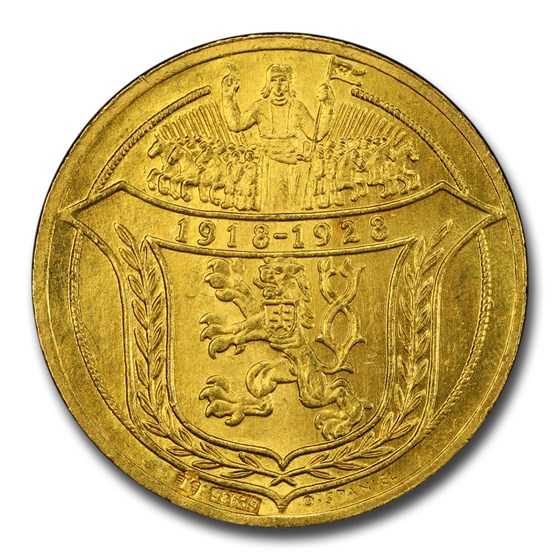 1928 Czechoslovakia Gold 2 Dukaten MS-64 PCGS 1928 Czechoslovakia Gold 2 Dukaten MS-64 PCGS