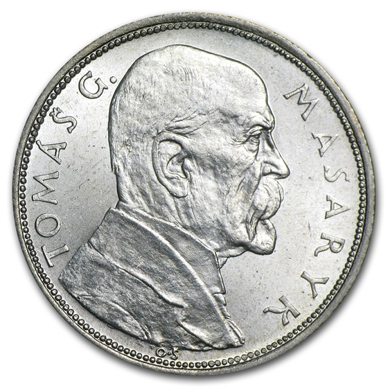 1928 Czechoslovakia Silver 10 Korun BU 1928 Czechoslovakia Silver 10 Korun BU