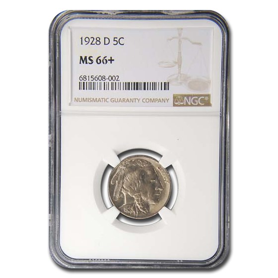 1928-D Buffalo Nickel MS-66+ NGC 1928-D Buffalo Nickel MS-66+ NGC