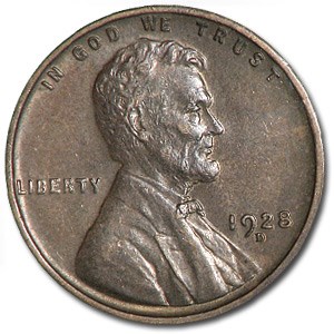 1928-D Lincoln Cent AU-58 1928-D Lincoln Cent AU-58