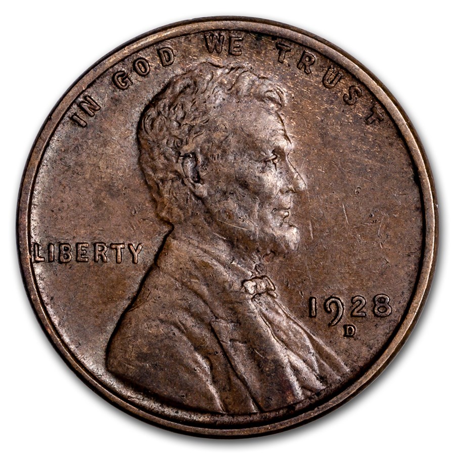 1928-D Lincoln Cent AU