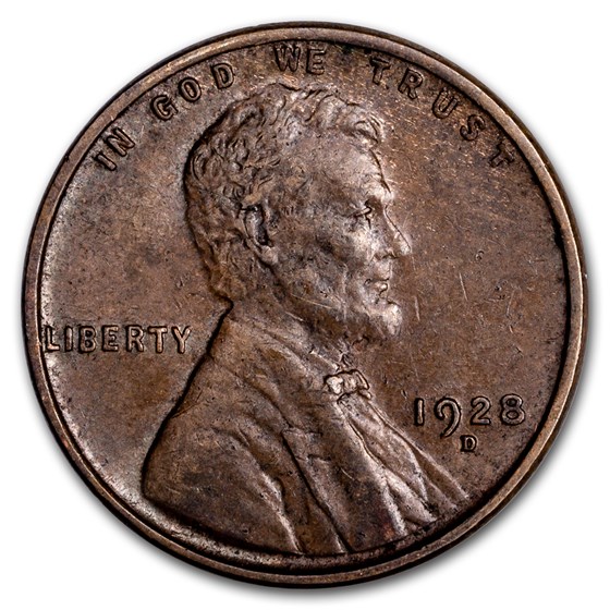 1928-D Lincoln Cent AU 1928-D Lincoln Cent AU
