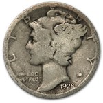 1928-D Mercury Dime Good/VG