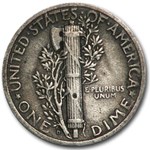 1928-D Mercury Dime VF