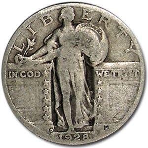 1928-D Standing Liberty Quarter Good/VG 1928-D Standing Liberty Quarter Good/VG