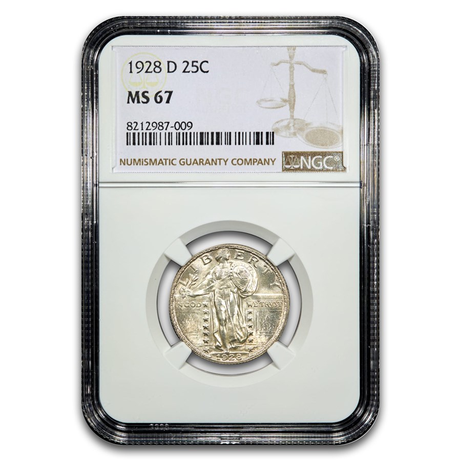 1928-D Standing Liberty Quarter MS-67 NGC
