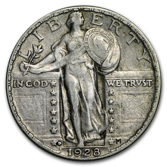 1928-D Standing Liberty Quarter VF 1928-D Standing Liberty Quarter VF