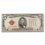 1928-E $5.00 U.S. Note Red Seal Fine (Fr#1530)