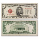 1928-E $5.00 U.S. Note Red Seal Fine (Fr#1530)